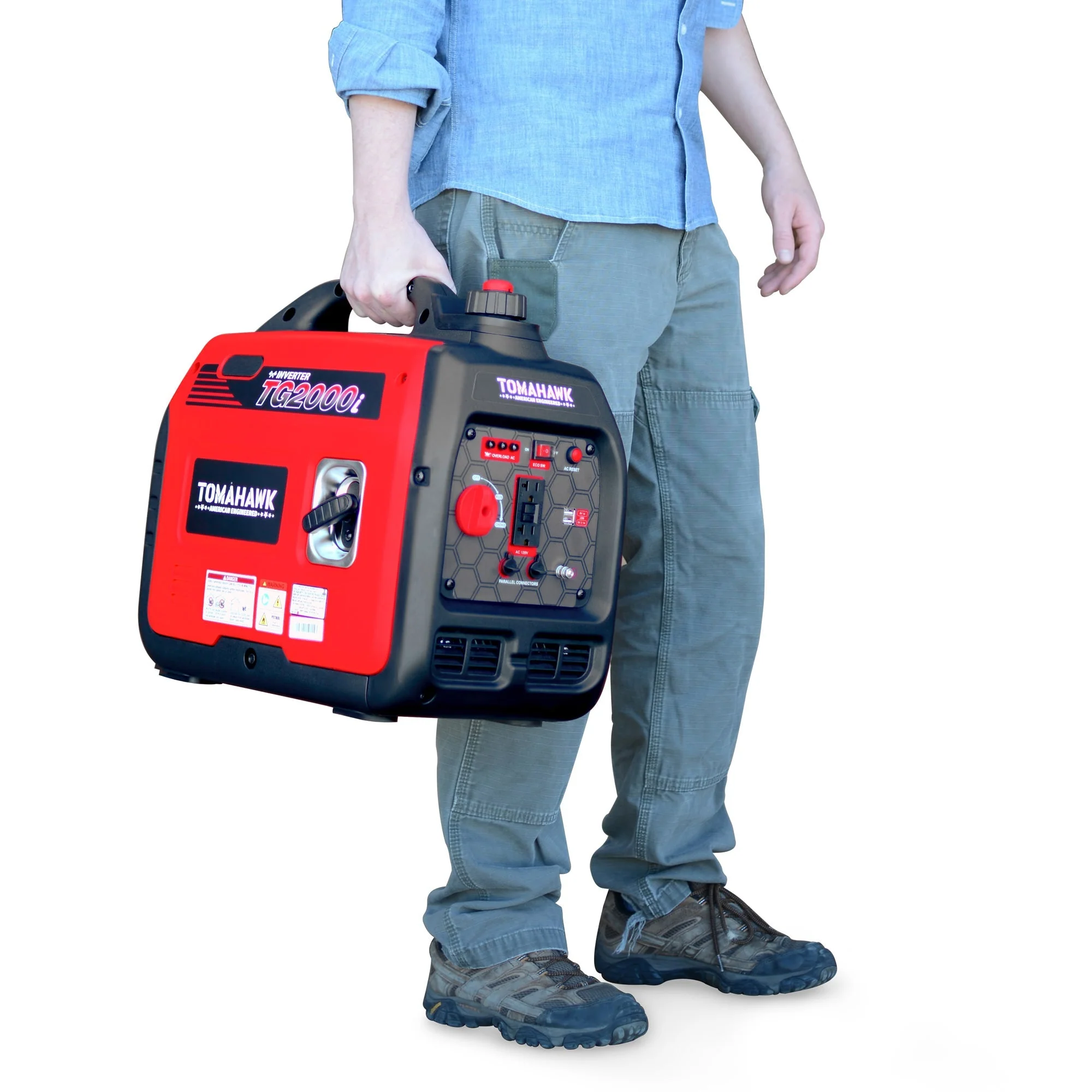 Tomahawk Power 2000 Watt Inverter Generator Super Quiet Portable Gas Power Professional Use - Image 11
