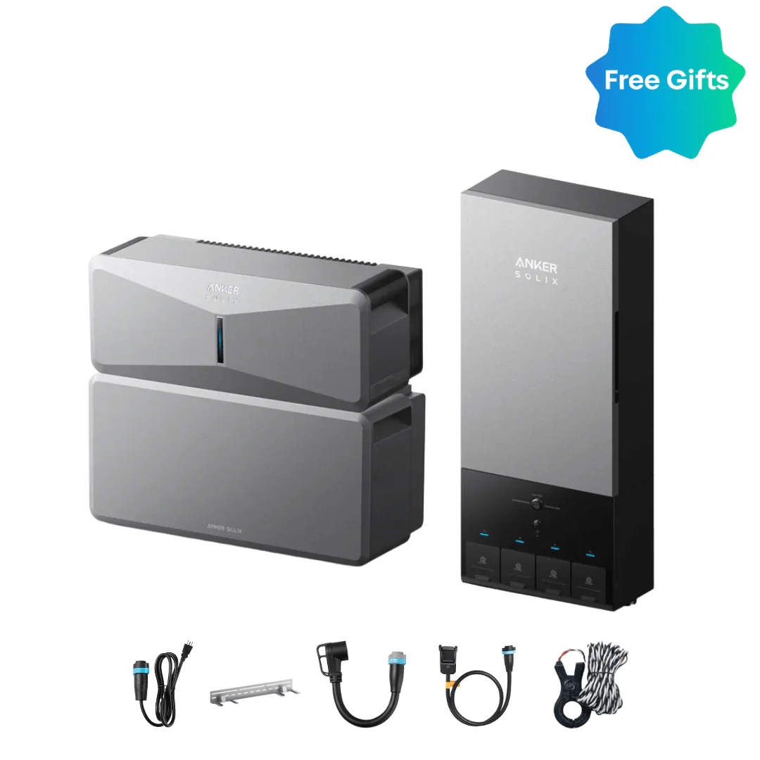 Anker SOLIX E10 Automatic Backup Kits | 6 kWh - 24 kWh LiFePO4 Battery | 10-30 kW Turbo Output | Smart Grid & Storm-Guard