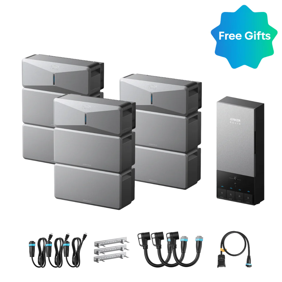 Anker SOLIX E10 Automatic Backup Kits | 6 kWh - 24 kWh LiFePO4 Battery | 10-30 kW Turbo Output | Smart Grid & Storm-Guard - Image 17