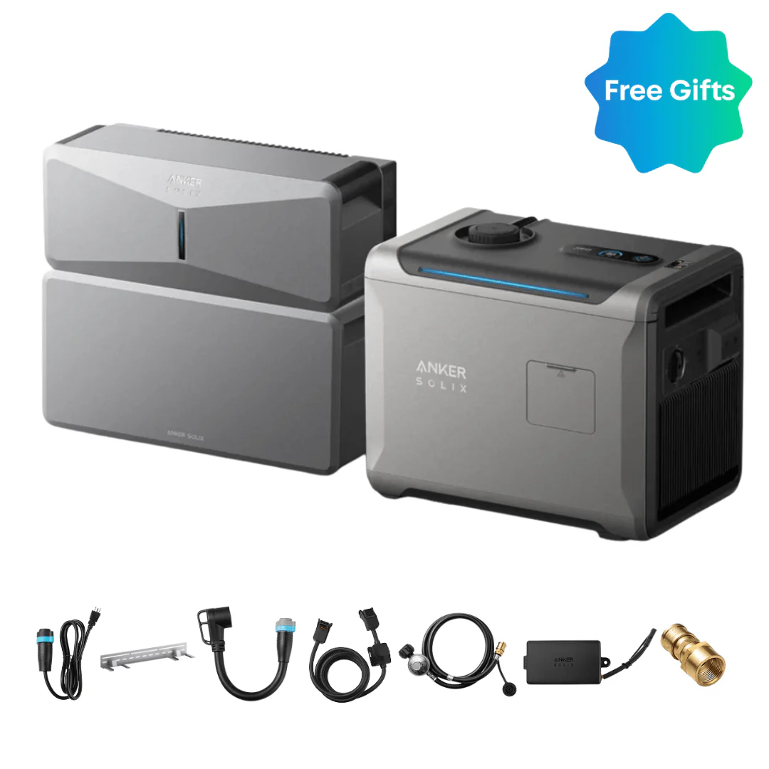 Anker SOLIX E10 Infinite Backup Kits | 6kWh - 24 kWh LiFePO4 Battery | 5X Backup Time | Smart Control & Outdoor-Ready