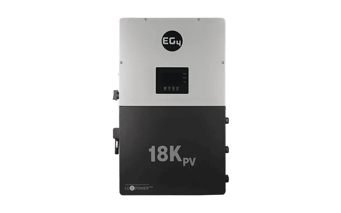 EG4 48V WallMount Indoor LiFePO4 Battery (14.3kWh-57.3kWh) + 18kPV 12000W 48V Split Phase Hybrid Inverter - Image 5