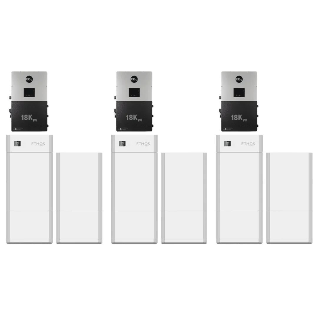 BigBattery ETHOS 48V LiFePO4 Batteries (46.1kWh-92.1kWh) + 3 x EG4 18kPV 12,000W 48V Hybrid Inverters - Image 3