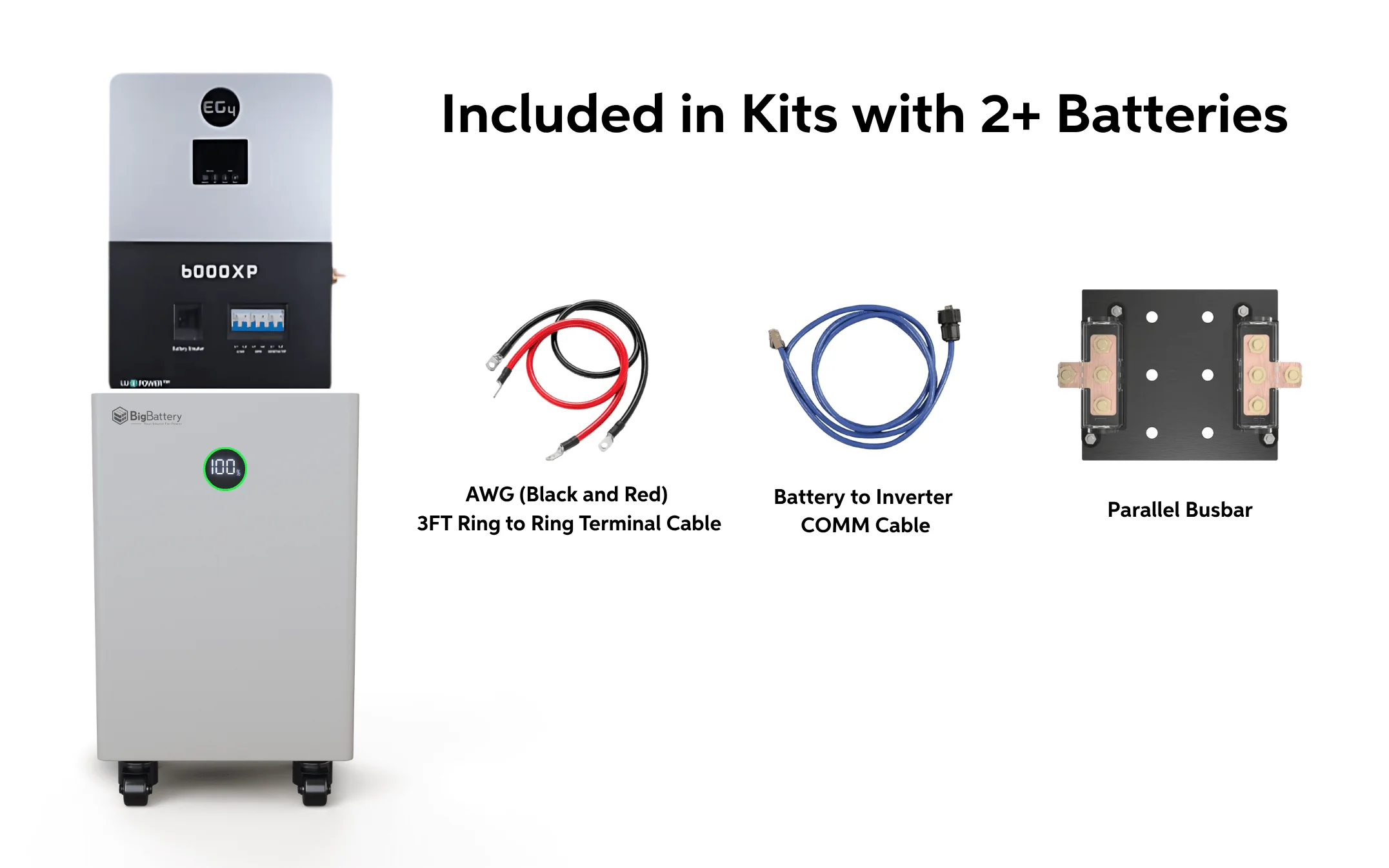 BigBattery NEXUS 51.2V 15kWh LiFePO4 Battery + EG4 6000XP 6000W 48V Split Phase Off-Grid Inverter Kit - Image 7