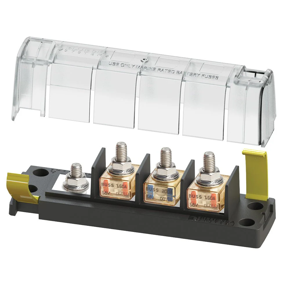Blue Sea 5196 MRBF Surface Mount 3 Circuit Fuse Block - Common Source - Image 3