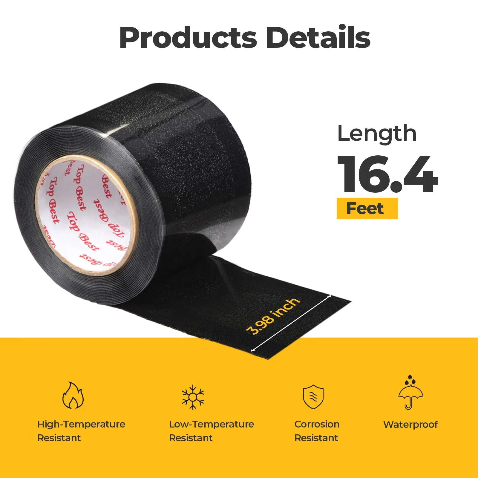 BougeRV Flexible Solar Panel Waterproof Butyl Rubber Tape 16.4 ft - Image 2