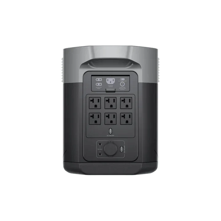 EcoFlow Delta 2 Max With 2 Extra Batteries 6144Wh 2400W LiFePO4 Solar Generator + 200W Rigid Monocrystalline Solar Panels Kit - Image 7