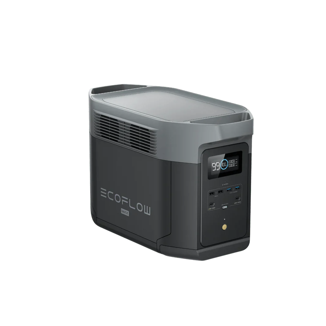 EcoFlow Delta 2 Max 2048Wh 2400W LiFePO4 Solar Generator + 100W Rigid Monocrystalline Solar Panels Kit - Image 7