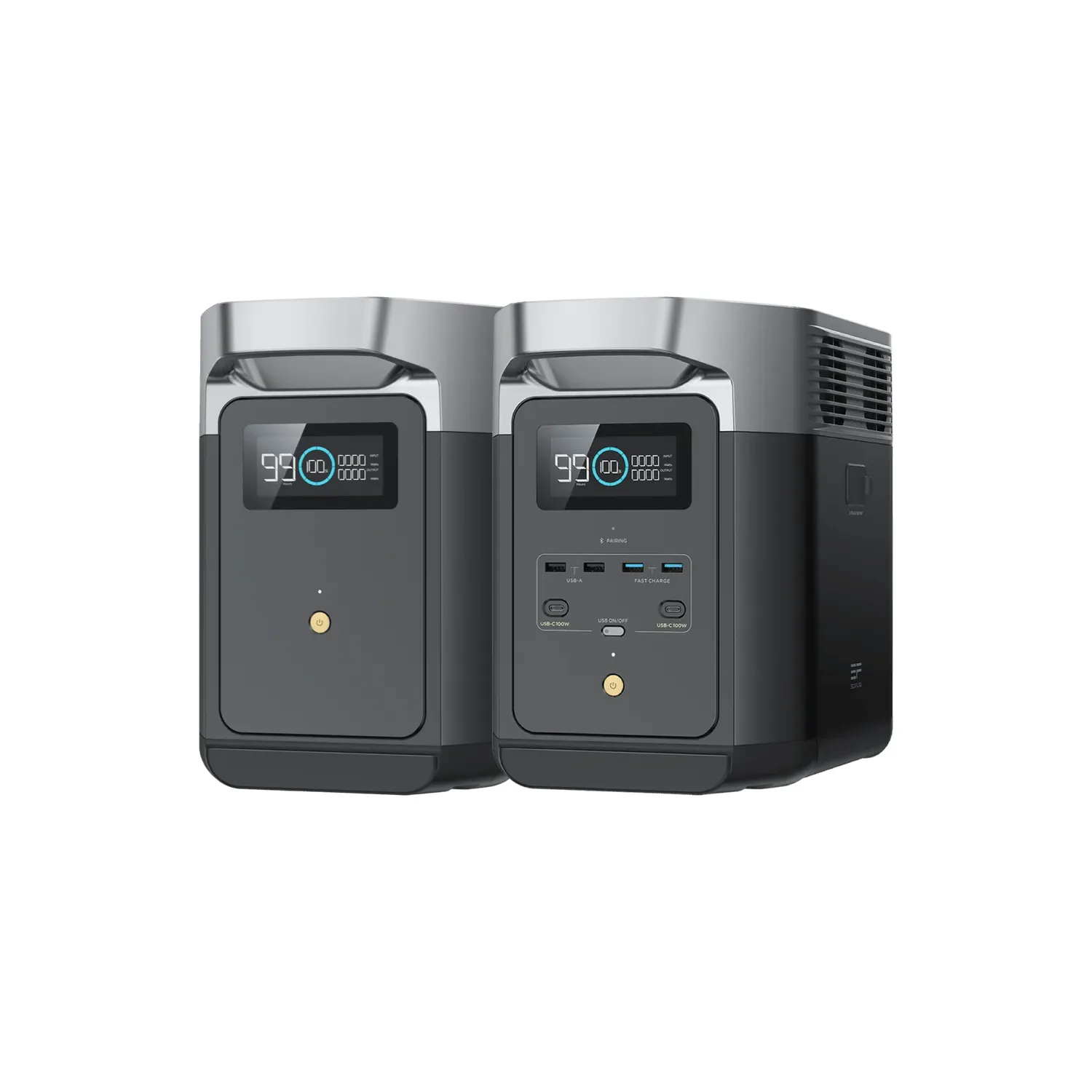 EcoFlow DELTA 2 With Extra Battery 2048Wh 1800W Solar Generator + 200W Rigid Monocrystalline Solar Panels Kit - Image 3