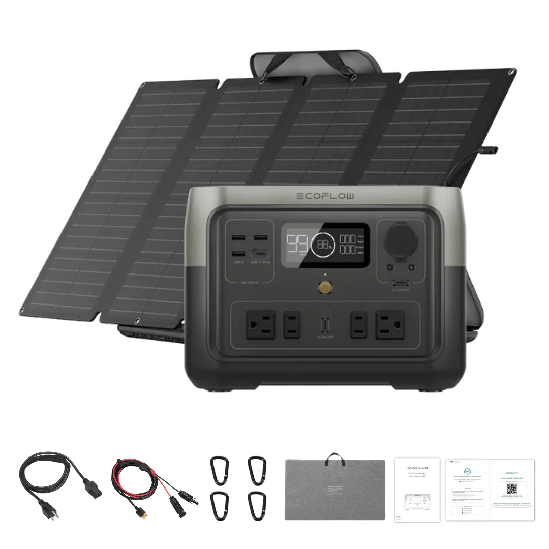 EcoFlow RIVER 2 Max + 160W Portable Solar Panel