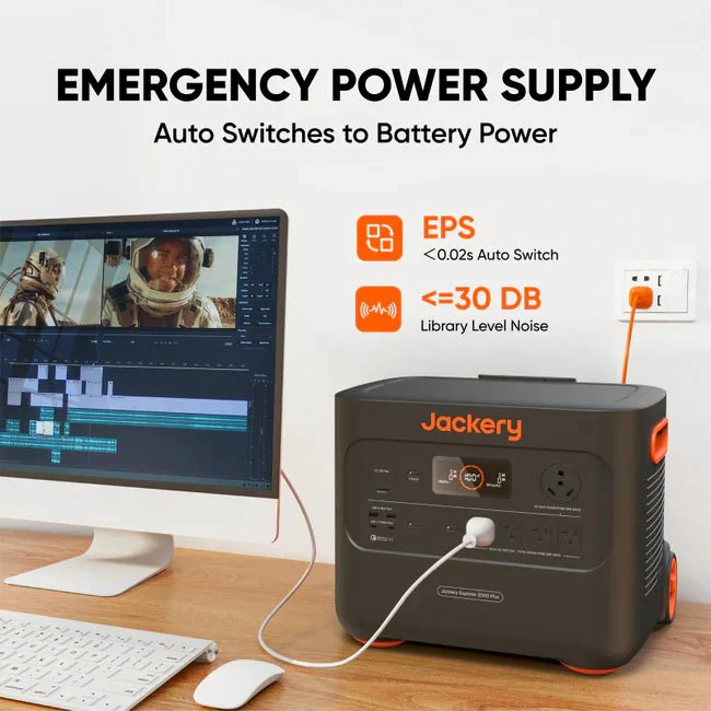 Jackery Explorer 2000 Plus Solar Generator Kit (6kWh) + 2 x SolarSaga 200W Portable Solar Panel - Image 7