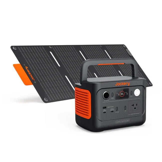 Jackery Explorer 240 V2 Solar Generator + SolarSaga 40W Solar Panel Kits - Image 3