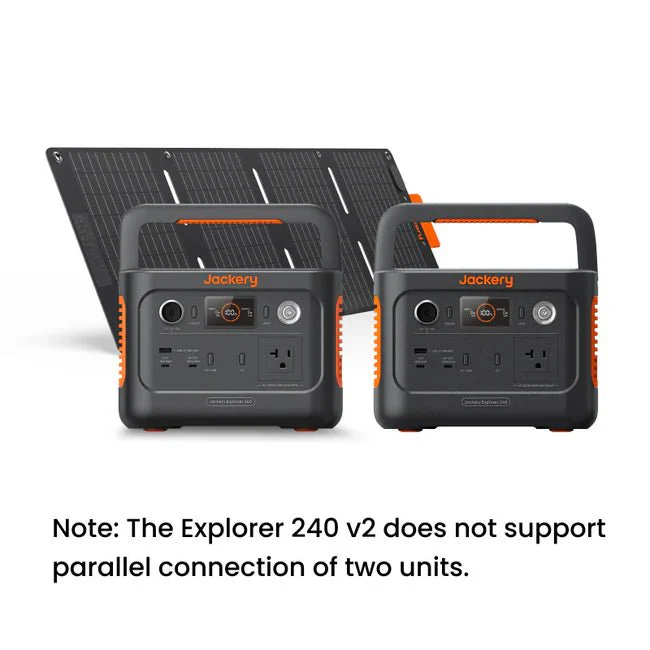 Jackery Explorer 240 V2 Solar Generator + SolarSaga 40W Solar Panel Kits - Image 4