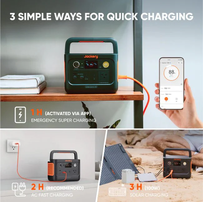 Jackery Explorer 240 V2 Solar Generator + SolarSaga 40W Solar Panel Kits - Image 8