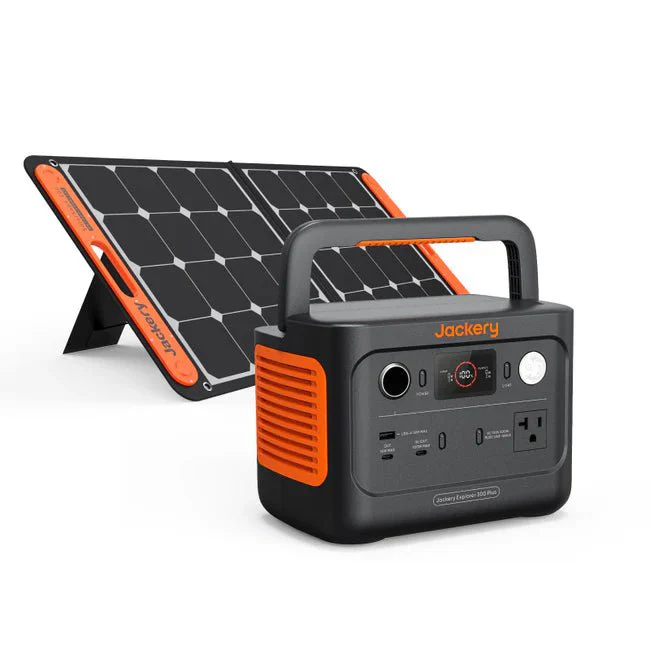 Jackery Explorer 300 Plus Solar Generator + SolarSaga 100W Portable Solar Panel - Image 2