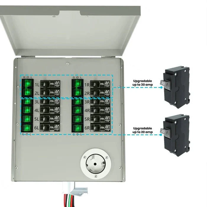 Natures Generator 12-Circuit 120/240V 50A Non-Automatic Power Transfer Switch - Image 9