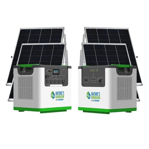 Natures Generator Lithium 3600 Solar Generator With Power Pod + 4 x 100W Monocrystalline Solar Panel