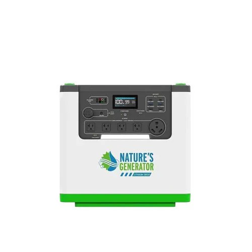 Natures Generator Lithium 3600 Solar Generator With Power Pod + 4 x 100W Monocrystalline Solar Panel - Image 2