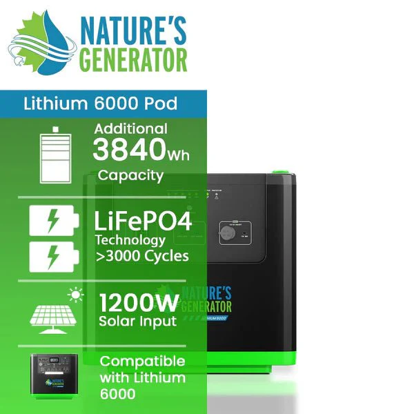 Natures Generator Lithium 6000 Power Pod - Image 2
