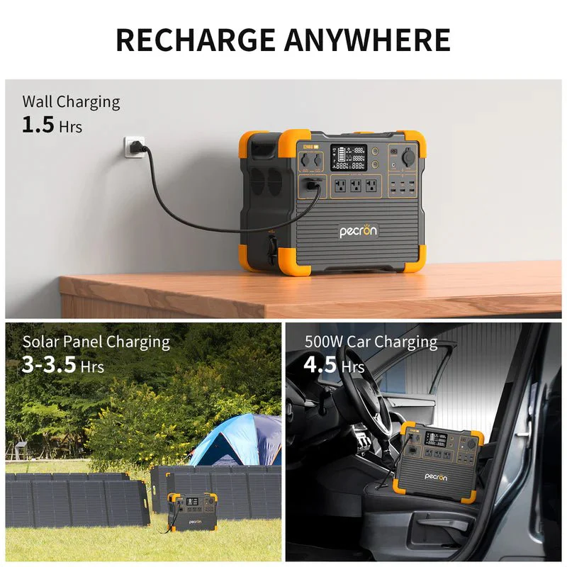 Pecron E2400LFP 2400W 2048Wh Portable Power Station - Image 9