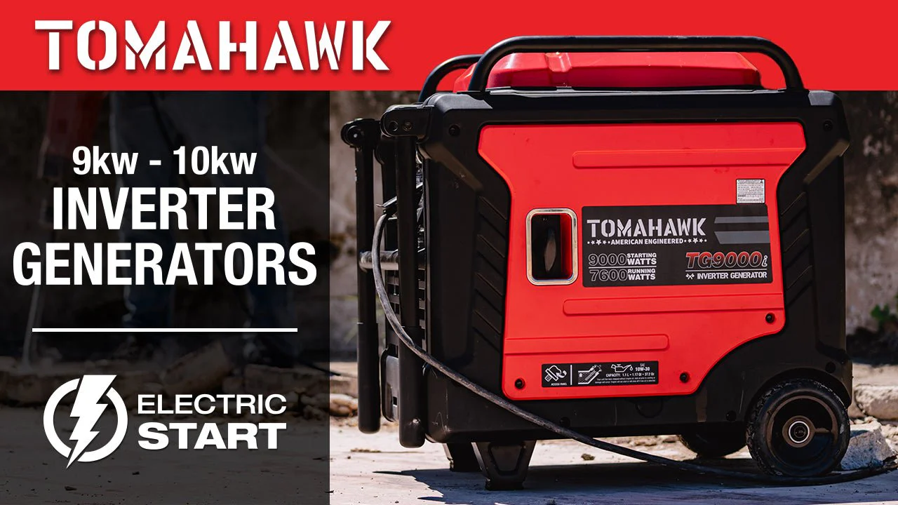 Tomahawk Power 10,500 Watt Inverter Generator Electric Start Super Quiet Portable Gas Power Professional Use - Image 2