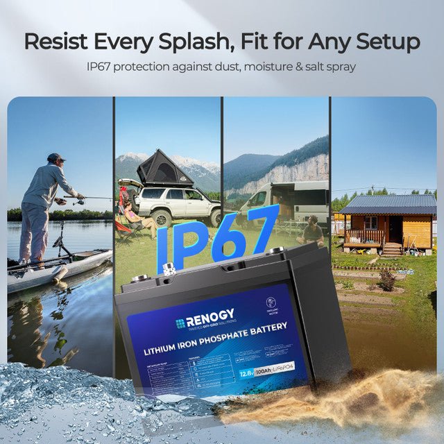 Renogy 12V 100Ah Trolling Motor Lithium Iron Phosphate Battery with Bluetooth - Image 4