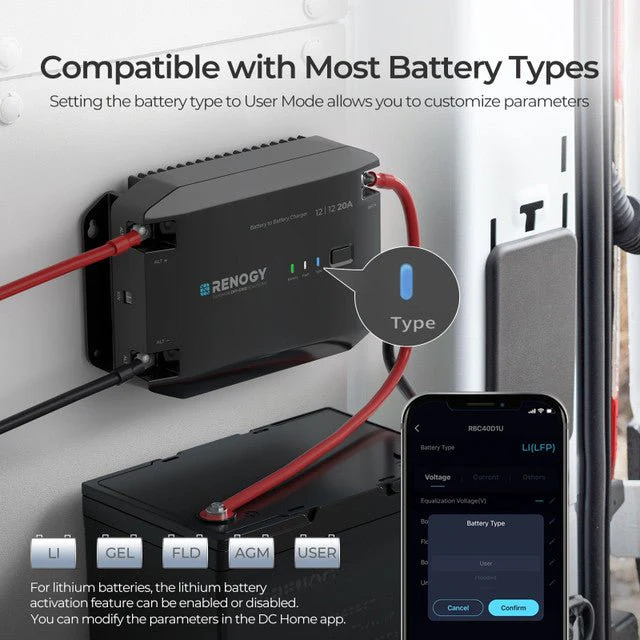 Renogy 12V 20A DC to DC Battery Charger - Image 6