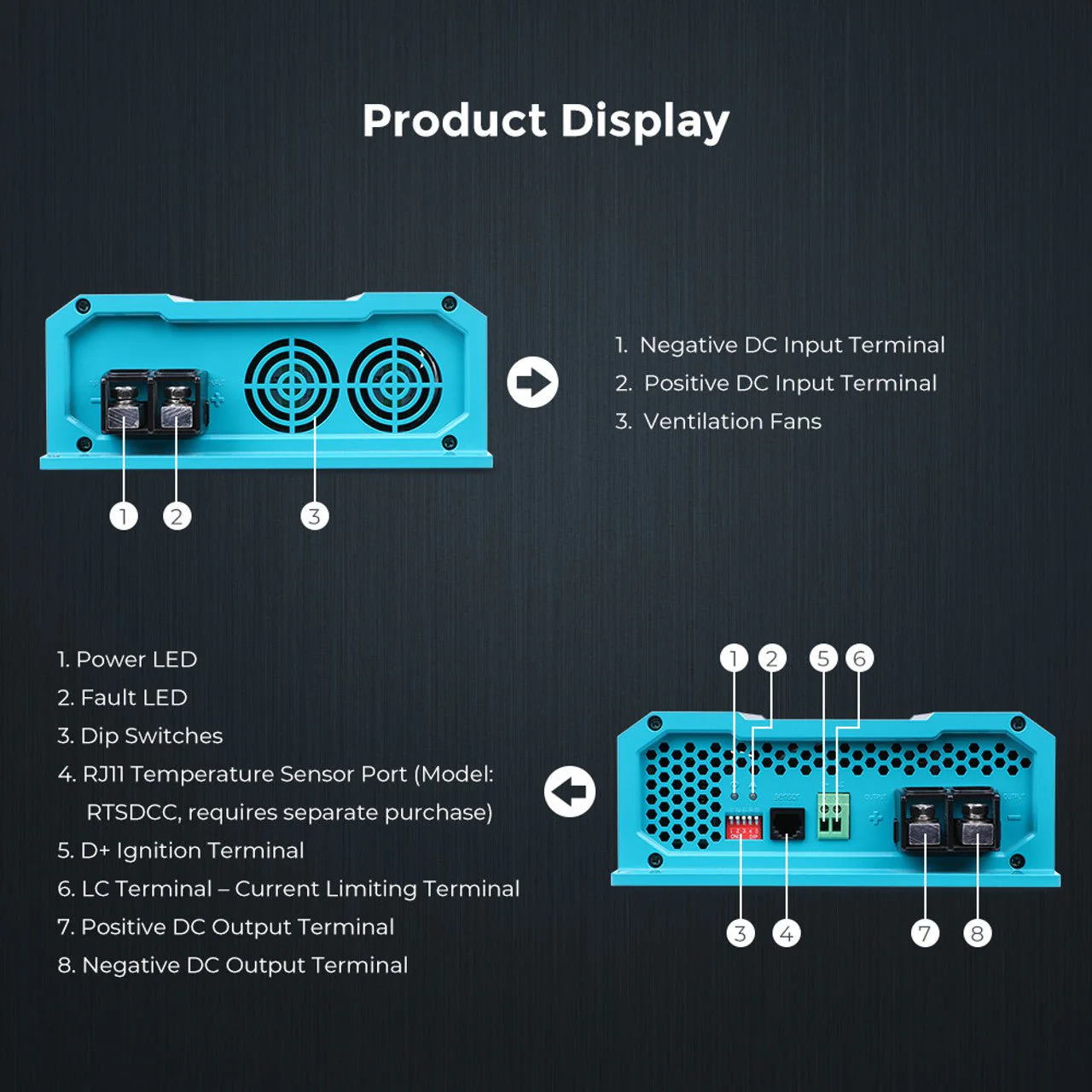 Renogy 12V 20A DC to DC On-Board Battery Charger - Image 7