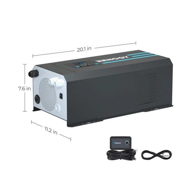 Renogy 2000W 12V Pure Sine Wave Inverter Charger w/ LCD Display - Image 10
