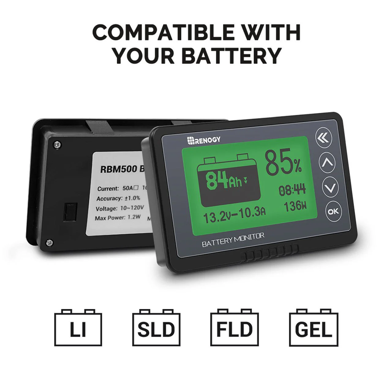 Renogy 500A Battery Monitor With Shunt - Image 8