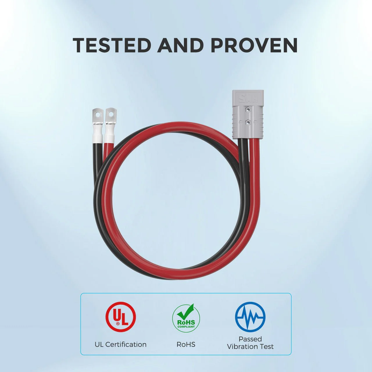 Renogy 5FT 4/0AWG Anderson Adapter Cable (Anderson SB350 - 5/16 in Lugs） - Image 4