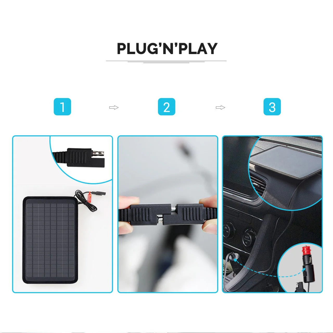Renogy 5W Solar Battery Trickle Charger Maintainer - Image 3