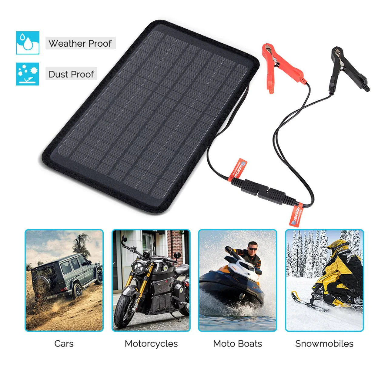 Renogy 5W Solar Battery Trickle Charger Maintainer - Image 5