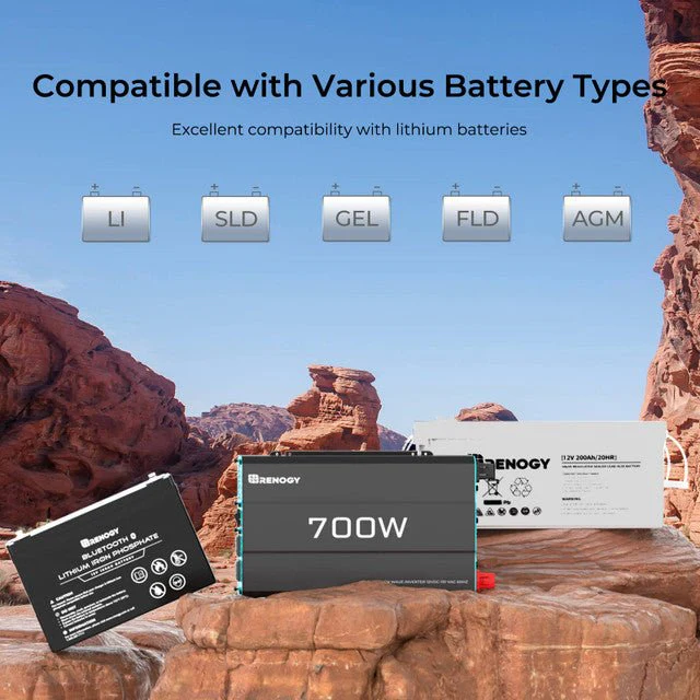 Renogy 700W 12V Pure Sine Wave Inverter - Image 3