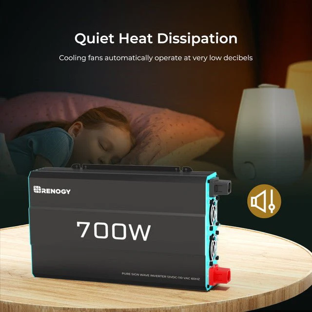 Renogy 700W 12V Pure Sine Wave Inverter - Image 6