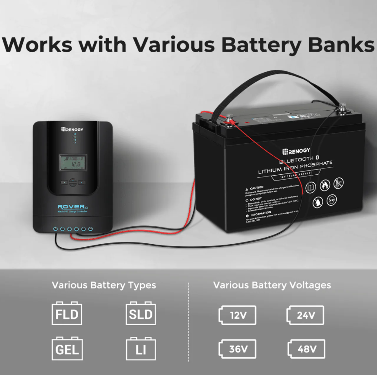 Renogy Battery Voltage Sensor with Battery Ring Terminals - Image 5