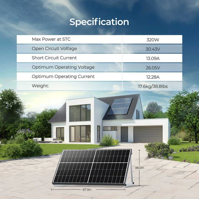 Renogy Bifacial 320 Watt Monocrystalline Solar Panels - Image 7