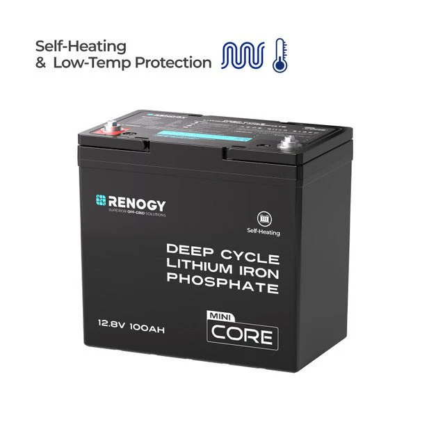 Renogy Core Mini - DuoHeat Tech 12V 100Ah Lithium Iron Phosphate Battery - Image 2