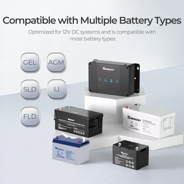 Renogy DCC50S 12V 50A DC-DC On-Board Battery Charger with MPPT + Bluetooth Module - Image 4