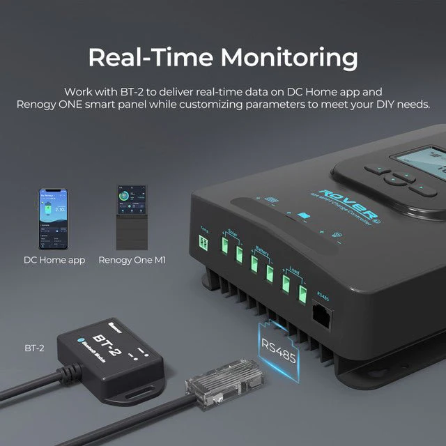 Renogy Rover Li 40 Amp MPPT Solar Charge Controller with Bluetooth Module - Image 3