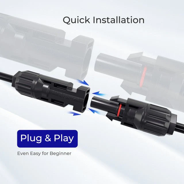 Renogy Solar Connectors Y Branch Parallel Adapter Cable MMF+FFM Pair - Image 6