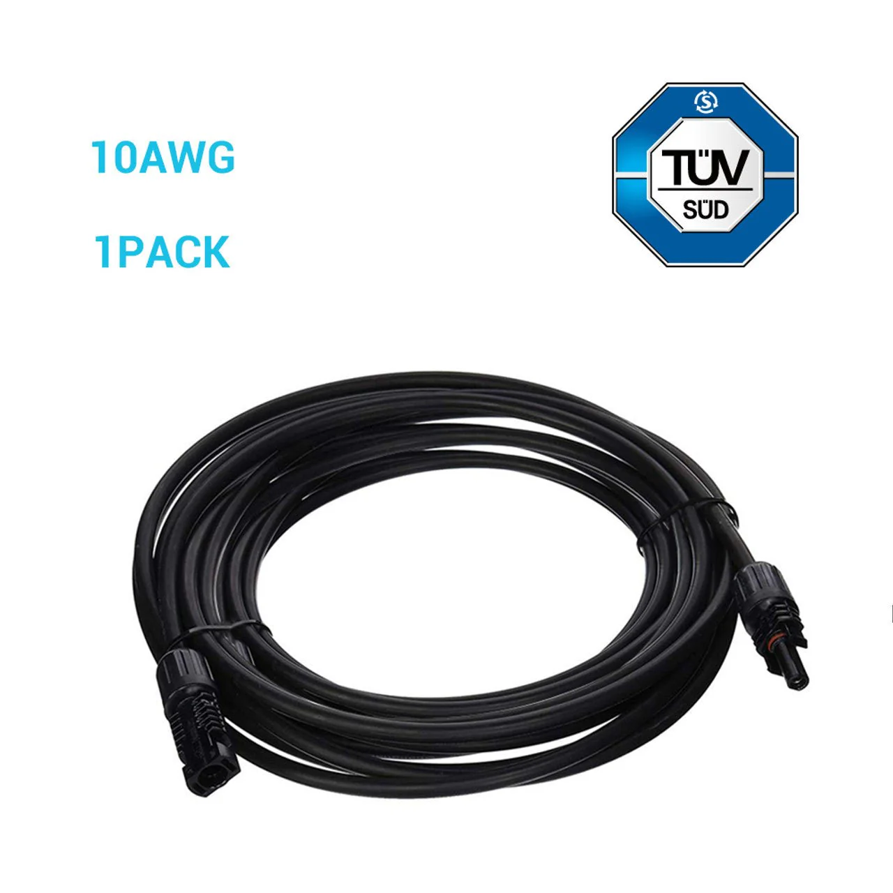 Renogy 10AWG Single Solar Panel Extension Cable With Male to Female Solar Connectors - Image 2