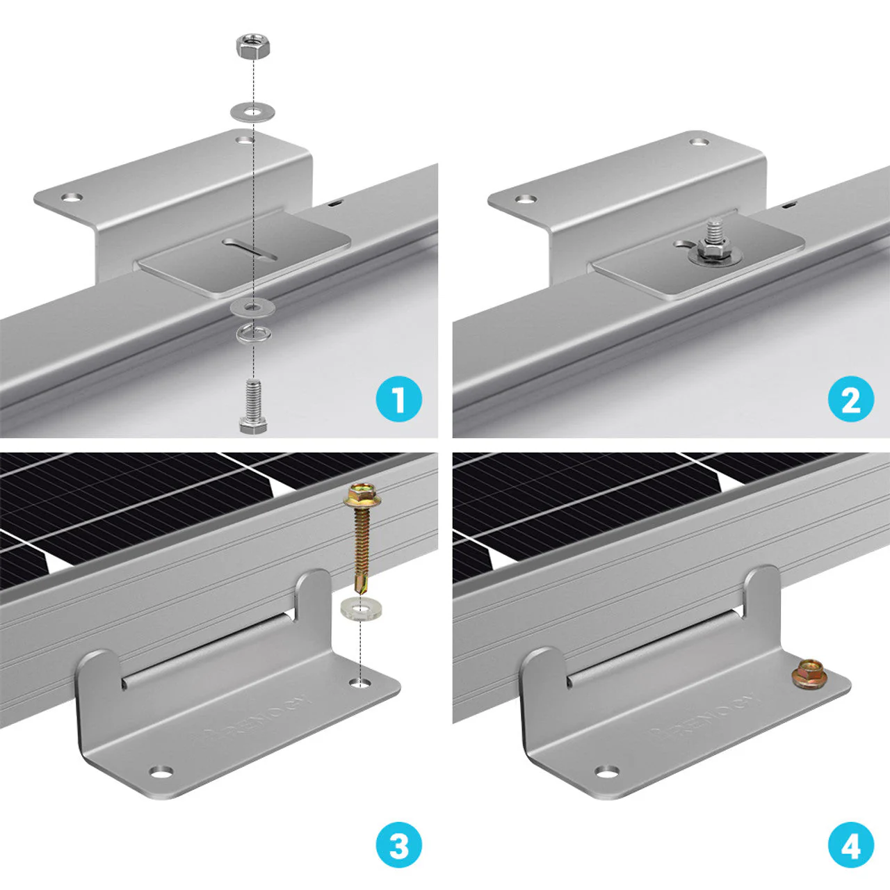 Renogy Solar Panel Mounting Z Brackets - Image 5