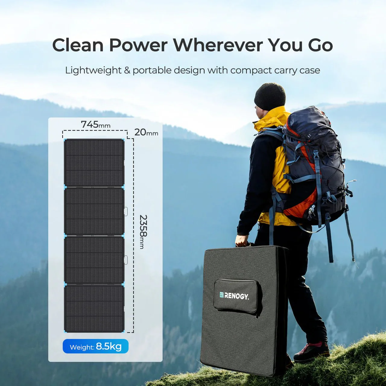Renogy Solar Suitcase N-Type 300W Lightweight Portable Solar Panel - Image 9