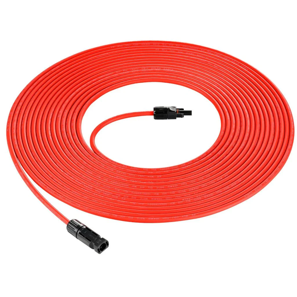 Rich Solar 10 Gauge (10AWG) 15 Feet Solar Panel Extension Cable Wire With Solar Connectors - Image 3