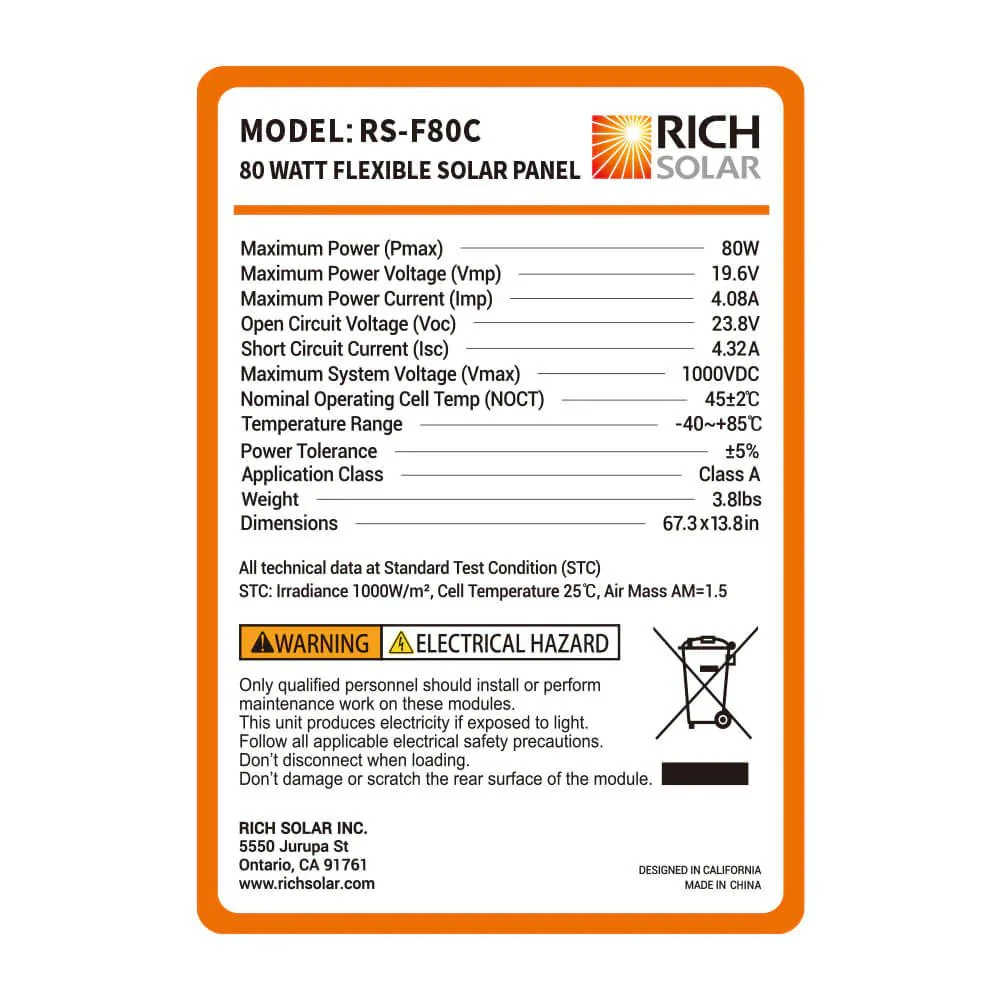 Rich Solar MEGA 100 Watt Portable Solar Panel Briefcase - Image 15