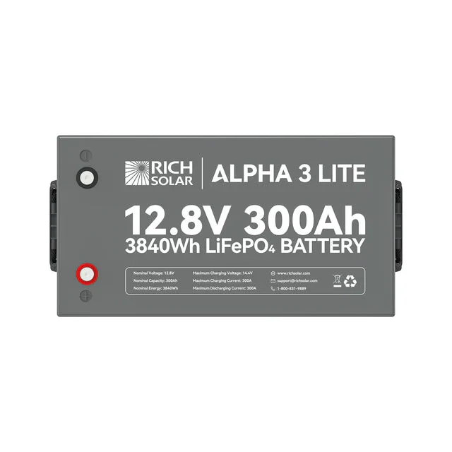 Rich Solar Alpha 3 12V 300Ah Lithium Iron Phosphate Battery - Image 10