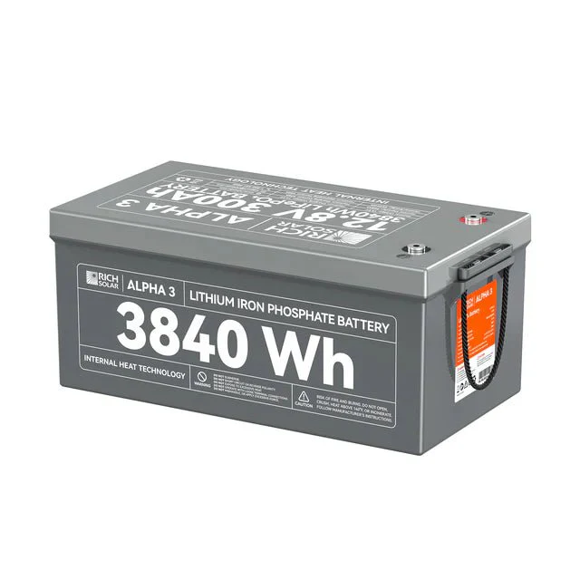 Rich Solar Alpha 3 12V 300Ah Lithium Iron Phosphate Battery - Image 4