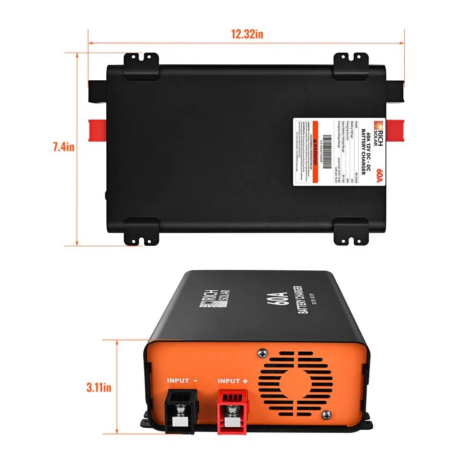 Rich Solar 12V 60A DC-DC Battery Charger - Image 2