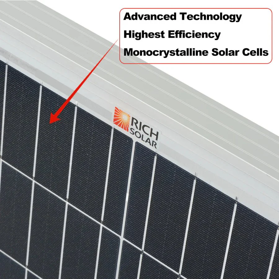 Rich Solar MEGA 200 MAX 200W 24 Volt Monocrystalline Solar Panel - Image 8
