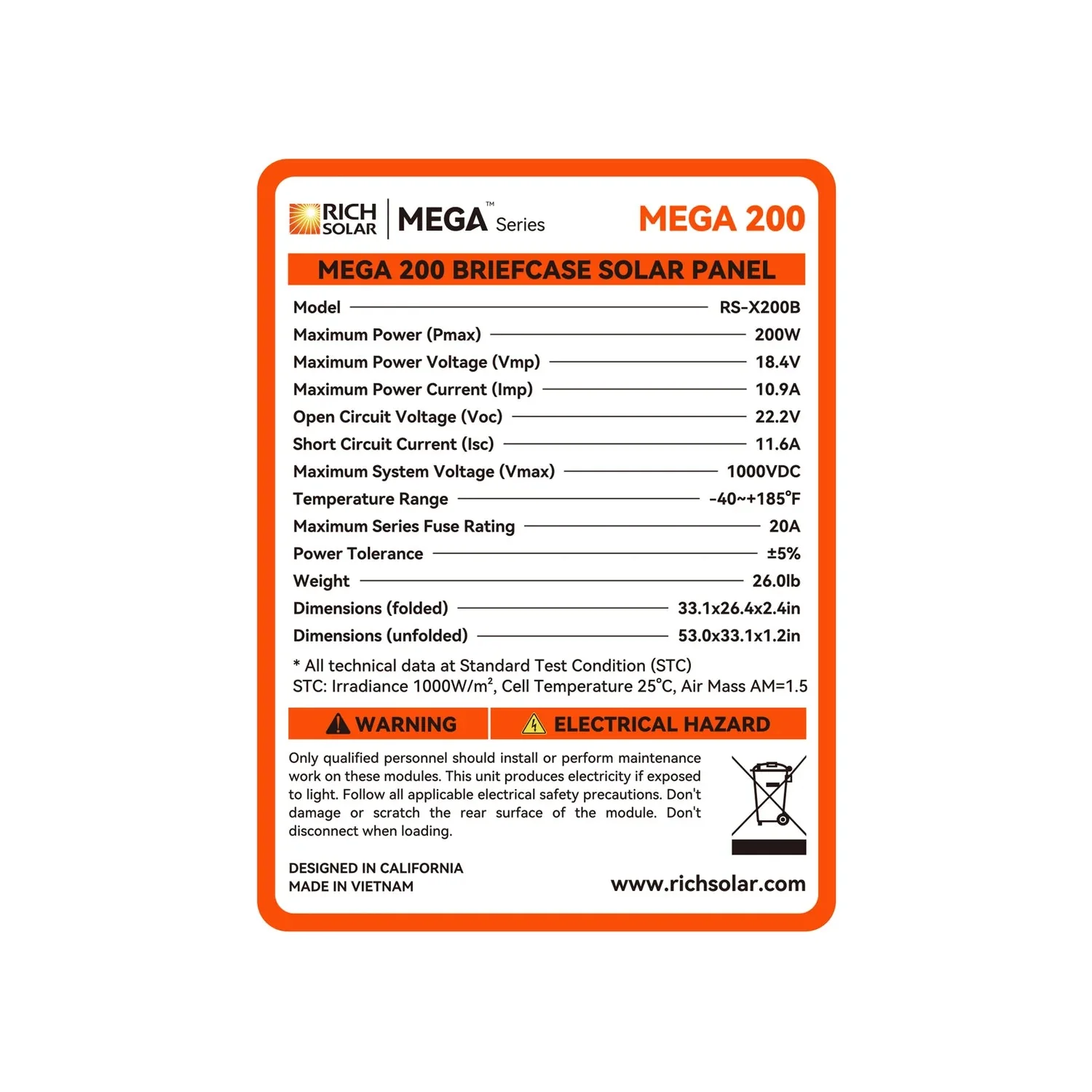Rich Solar MEGA 200 Watt Portable Briefcase Solar Panel - Image 19